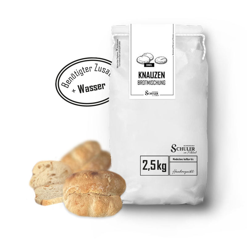 2,5 kg Backmischung für schwäbische Knauze, auch bekannt als Wasserwecken