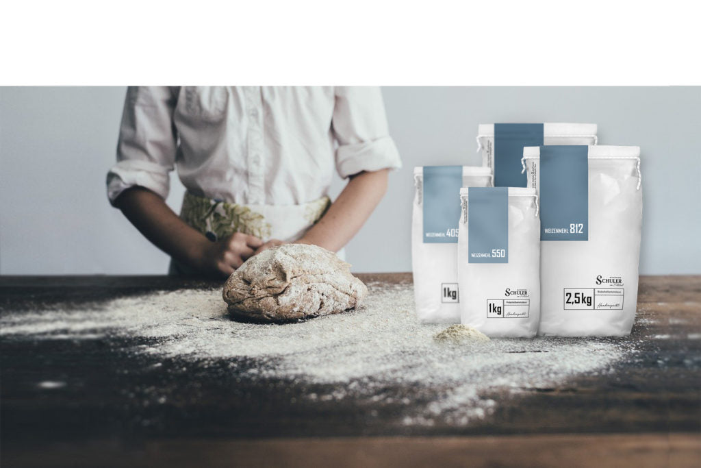 Weizenmehl der Kunstmühle Schuler mit dem Onlineshop Mehl und Mehr