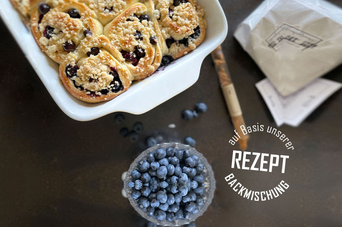 Blaubeer-Hefeschnecken