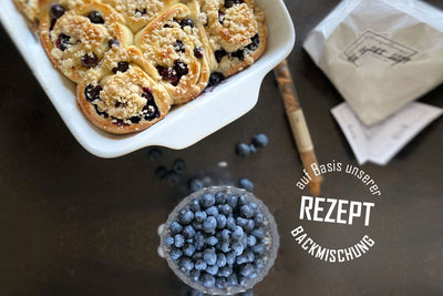 Blaubeer-Hefeschnecken
