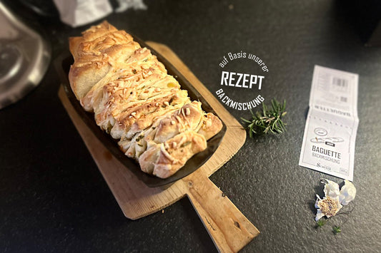 Kräuterbrot selbstgemacht als Zupfbrot