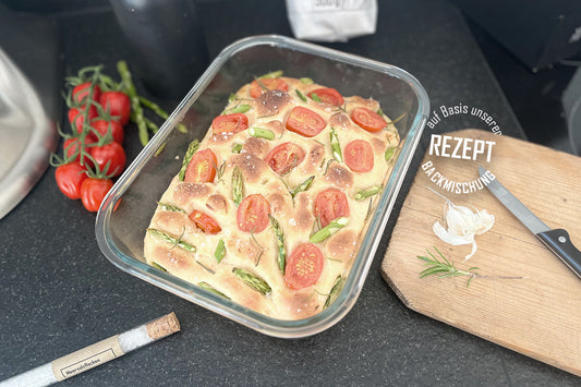 Köstliche Focaccia auf Basis der Backmischung Ciabatta