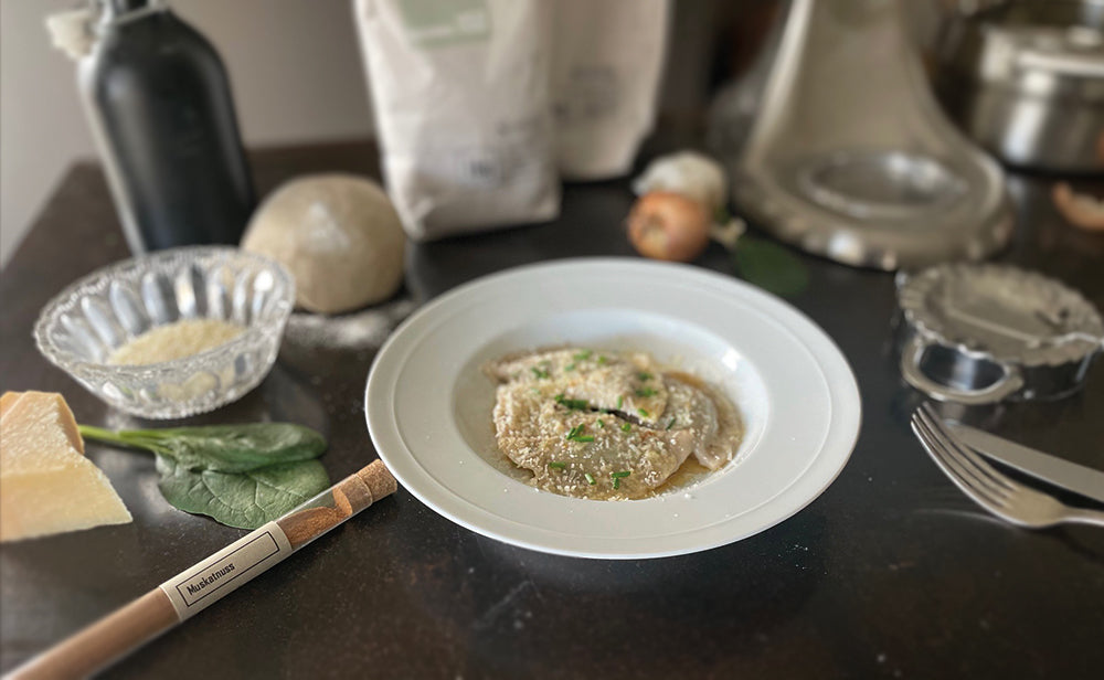 Köstliche Schlutzkrapfen nach Südtiroler Art mit Spinatfüllung 