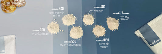 Eine Übersicht von Weizen: Weizenmehl 405 bis Weizenvollkornmehl