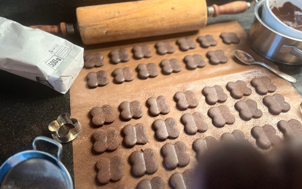 Schoko Plätzchen selbst gebacken 