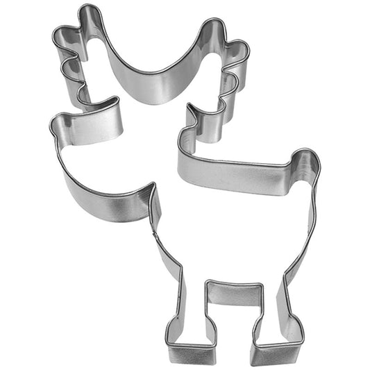 Ausstecherform Rudolf das Rentier in 9,2 cm aus rostfreiem Edelstahl.