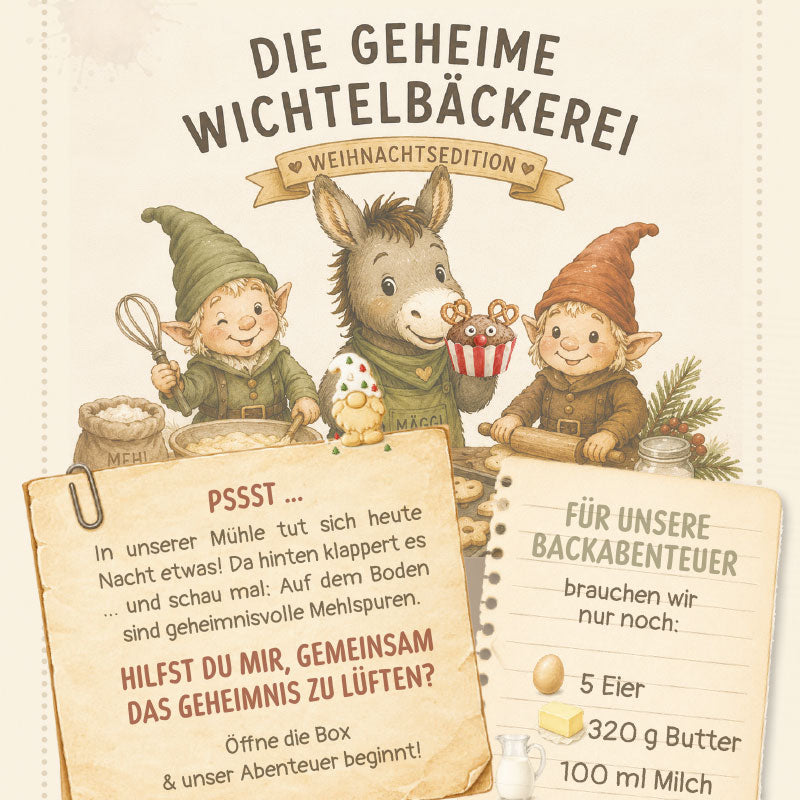 Backbox für Kinder im Advent mit Mäggi & die Mühlenbande