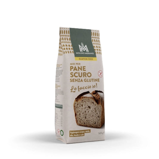 glutenfreie Backmischung für leckeres Schwarzbrot der Meraner Mühle in unserem Online Backshop