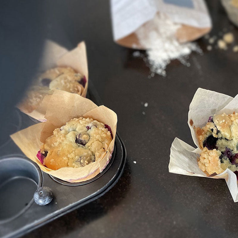 Blaubeeren Muffins Rührteig Rührkuchen