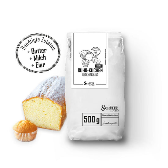 Backmischung Rührkuchen für Kuchen, Muffins, Cup Cakes, Torten & mehr