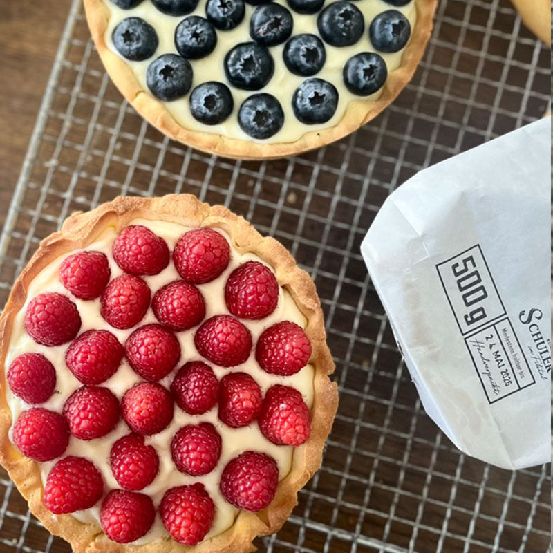 Himbeere Törtchen mit Vanillecreme aus echter Vanille 